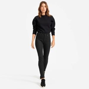 Everlane High Rise Black Skinny Jeans size 25 Regular